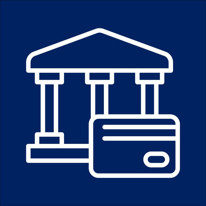 Custom Banking Services_icon on background